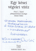 Benkei Ildikó - Egy kései végvári vitéz (dedikált)