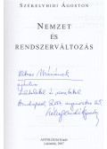 Székelyhidi Ágoston - Nemzet és rendszerváltozás (dedikált)