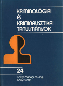 Dr. Gödöny Jószef - Kriminológiai és kriminalisztikai tanulmányok 24., Budapest 1987 antikvár könyv