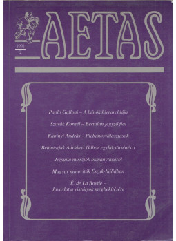 Deák Ágnes - Aetas 1991/2 Deák Ágnes - Aetas 1991/2, Szeged 1991 antikvár könyv