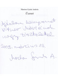Marton Gyula András - Üzenet (dedikált)