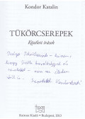 Kondor Katalin - Tükörcserepek (dedikált)