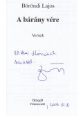 Böröndi Lajos - A Bárány vére (dedikált)