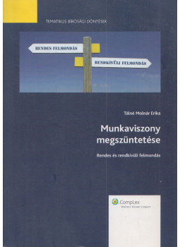 Tálné Molnár Erika - Munkaviszony megszüntetése, Budapest 2008 antikvár könyv