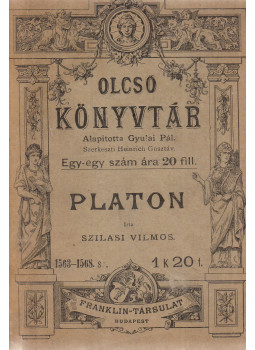 Szilasi Vilmos - Platon, Budapest 1910 antikvár könyv
