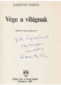 Karinthy Ferenc - Vége a világnak (dedikált)