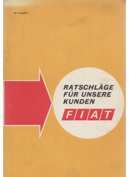  - FIAT - Ratschläge für unsere Kunden, Torino 1970 antikvár könyv
