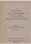 Litván György,Remete László - A magyar szociológiai irodalom bibliográfiája 2.kötet: Folyóiratok 1900-1919 (Egyéb folyóiratok)