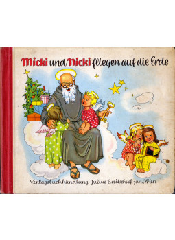  - Micki und Nicki fliegen auf die Erde, Wien 1950 antikvár könyv