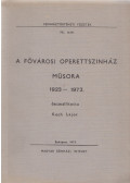 Koch Lajos - A Fővárosi Operettszínház műsora 1923-1973
