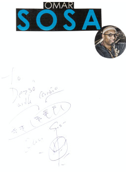  - Omar Sosa autogram, null 0 antikvár könyv