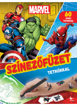- Színezőfüzet tetkókkal - Marvel - Színezőfüzet tetkókkal - Marvel, null 2024 antikvár könyv