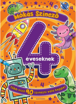  - Mókás színező 4 éveseknek, null 2024 antikvár könyv