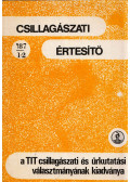 Abonyi Iván,Paál György,Tihanyi László - Csillagászati Értesítő 1987/1-2.