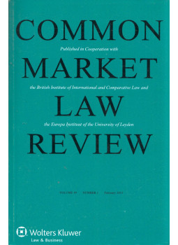 Alison McDonnell - Commono Market Law Review Volume 49 Number 1, Alphen aan den Rijn 2012 antikvár könyv