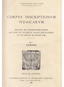 Jean-Baptiste Frey - Corpus Inscriptionum Iudaicarum I. Jean-Baptiste Frey - Corpus Inscriptionum Iudaicarum I., Roma 1936 antikvár könyv