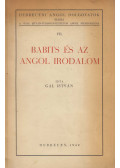 Gál István - Babits és az angol irodalom
