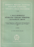 Fodor Ferenc - A magyarországi kéziratos vízrajzi térképek katalógusa 1867-ig II. füzet