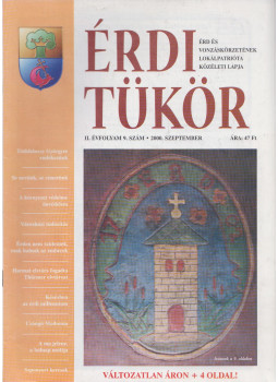Bartos Csilla - Érdi tükör II. évfolyam / 9. szám Bartos Csilla - Érdi tükör II. évfolyam / 9. szám, Budapest 2000 antikvár könyv
