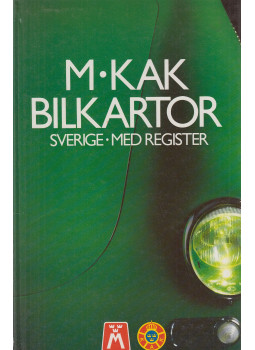  - M - KAK bilkartor, Stockholm 1985 antikvár könyv
