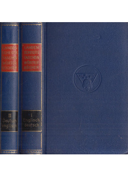 Klatt, Edmund - Langenscheidts Taschenwörterbuch der englischen und deutschen Sprache I-II., Berlin-Schöneberg 1929 antikvár könyv