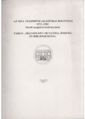 Dr. Bakács Tiborné - Az MTA Veszprémi Akadémiai Bizottság 1972-1982 között megjelent kiadványainak tárgy-, helységnév mutatója (indexe) és bibliográfiája
