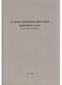  - Ásványi nyersanyagok műrevalósági minősítésének alapjai, null 1970 antikvár könyv