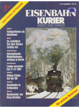 Schumacher, Wolfgang - Eisenbahn-Kurier 1/92 Januar, Freiburg 1992 antikvár könyv