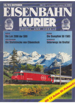 Schumacher, Wolfgang - Eisenbahn-Kurier 10/92 Oktober, Freiburg 1992 antikvár könyv