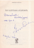 Grosics Gyula,Maros László - Így láttam a kapuból (dedikált)