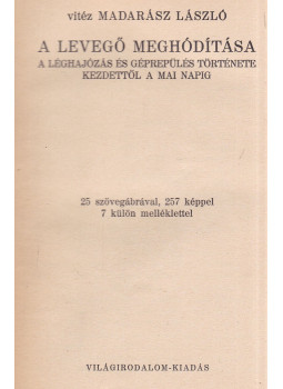 Madarász László - A levegő meghódítása Madarász László - A levegő meghódítása, Budapest 1926 antikvár könyv