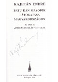 Kajetán Endre - Batu kán második látogatása Magyarországon (aláírt)