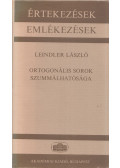 Leindler László - Ortogonális sorok szummálhatósága
