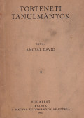 Angyal Dávid - Történeti tanulmányok
