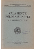 Balogh Lajos,Ördög Ferenc - Zala Megye földrajzi nevei II.