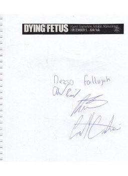- Fallujah autogram - Fallujah autogram, null 0 antikvár könyv