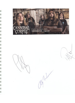  - Cannibal Corpse autogram 2., null 0 antikvár könyv