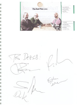  - The Bad Plus autogram 2., null 0 antikvár könyv