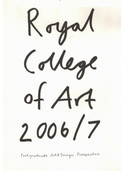 Ros Sherwin - Royal College of Art 2006/7, London 2006 antikvár könyv
