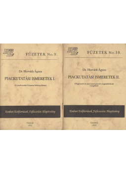 Dr. Horváth Ágnes - Piackutatási ismeretek I-II., Gödöllő 1992 antikvár könyv