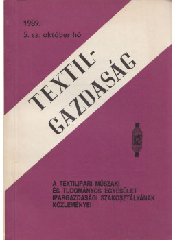 Rajnik József - Textilgazdaság 1989/5, Budapest 1989 antikvár könyv