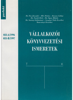 Tomcsányi Erzsébet - Vállalkozói könyvvezetési ismeretek Tomcsányi Erzsébet - Vállalkozói könyvvezetési ismeretek, Budapest 1996 antikvár könyv