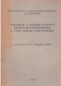 Scheiber Sándor,Grünvald Fülöp - Adalékok a magyar zsidóság településtörténetéhez A XVIII. század első felében