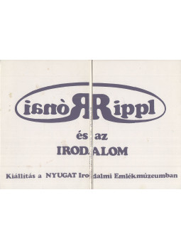 Tasi József - Rippl Rónai és az irodalom, Budapest 0 antikvár könyv