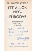 Kárpáti György - Itt állok megfürödve (dedikált)