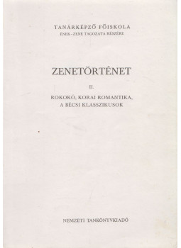 Avasi Béla - Zenetörténet II., Budapest 1997 antikvár könyv