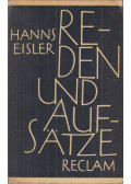 Hanns Eisler - Reden und Aufsätze