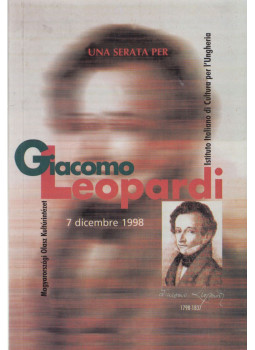  - Giacomo Leopardi emlékest / Serata di commemorazione di Giacomo Leopardi, Budapest 1998 antikvár könyv