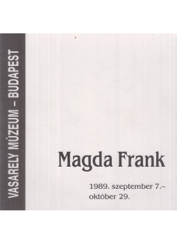 Magda Frank, Egri Mária - Magda Frank Magda Frank, Egri Mária - Magda Frank, Budapest 1989 antikvár könyv