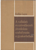 Kállai Lajos - A vállalati és szövetkezeti jövedelemszabályozás a gyakorlatban